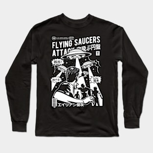 Flying Saucers Attack Long Sleeve T-Shirt